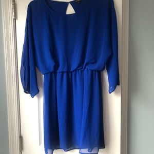 BARELY WORN Express Mini Blue Dress